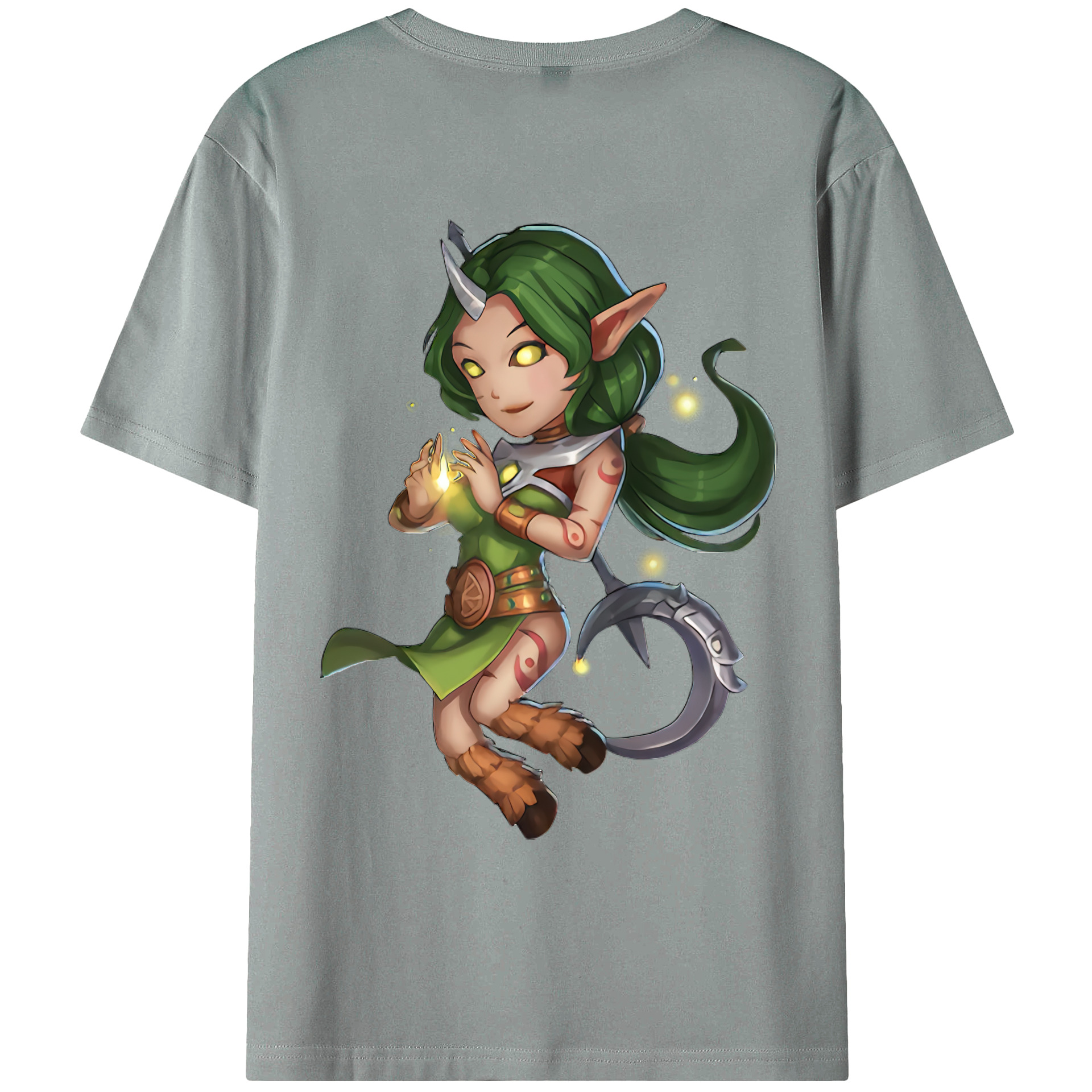 （画像用） リーグ・オブ・レジェンド League of Legends LOL 綿100％ メンズ半袖Tシャツ（バックプリント） 通気性